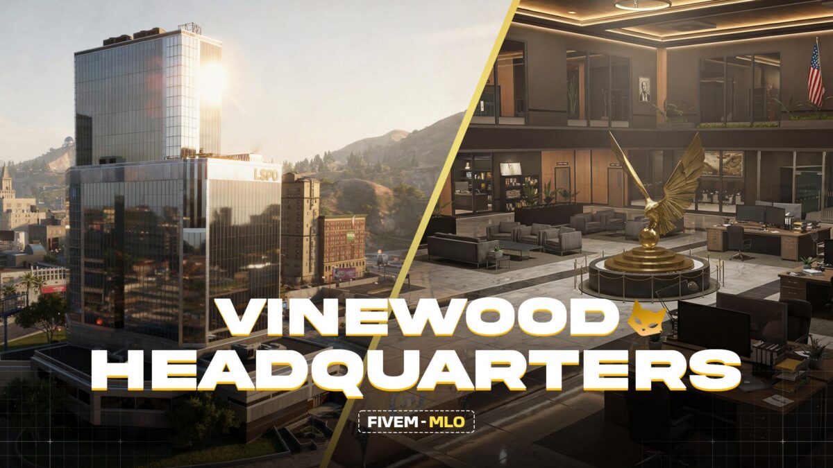 Comisaría de Policía de Vinewood - Modular FiveM vista previa del recurso 2