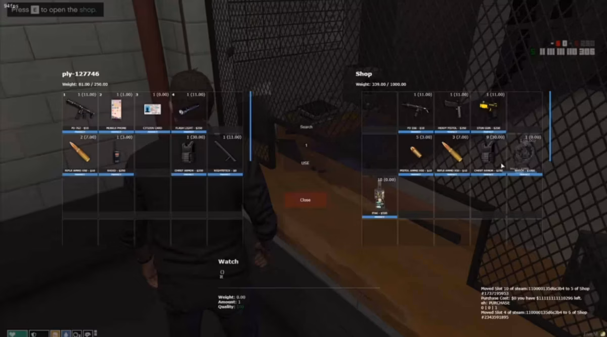 ESX NoPixel Script del Servidor (FiveM) Vista previa del recurso FiveM 3