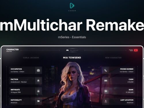 Cyber Multichar FiveM resource preview