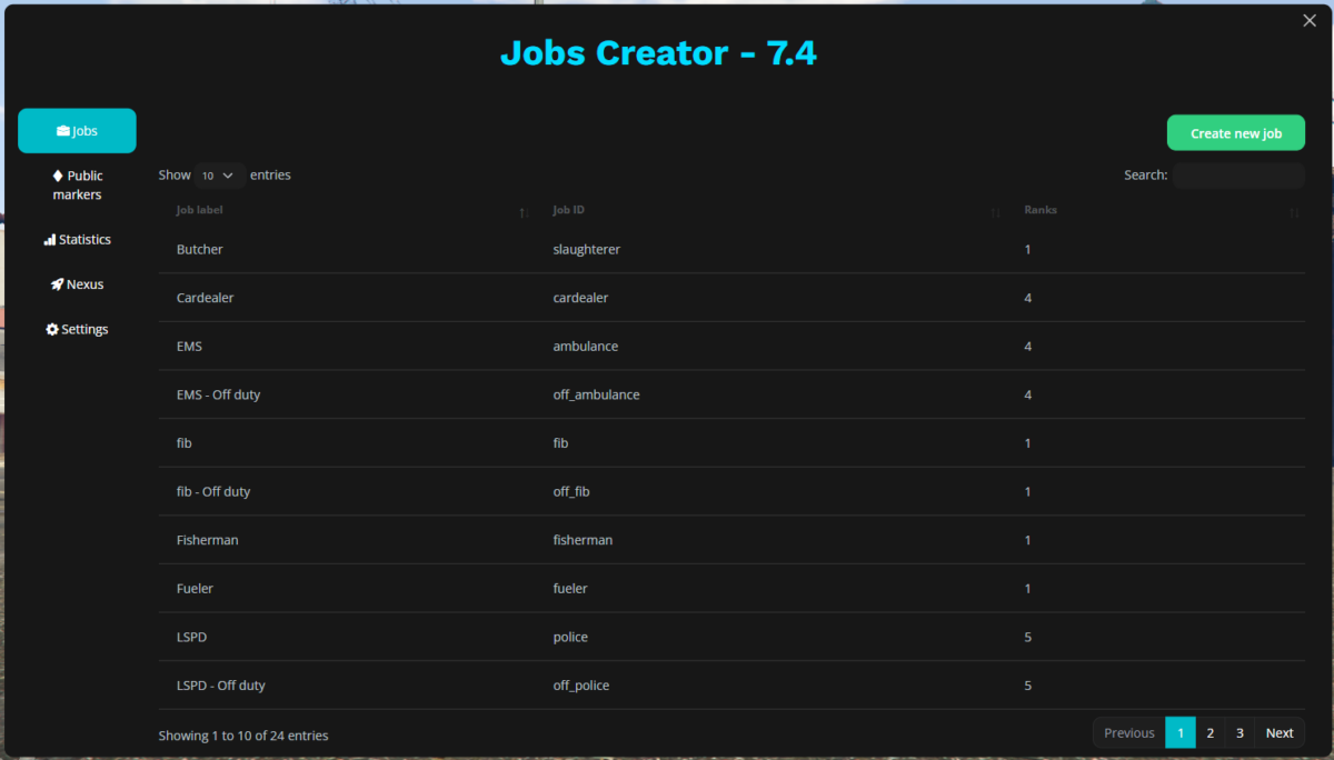 Captura de pantalla oficial de Jobs Creator 2