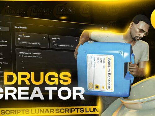 Lunar Drugs Creator FiveM script preview