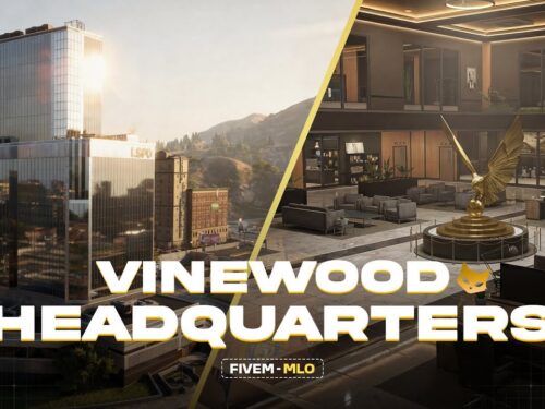 Vinewood Police HQ – Modular FiveM resource preview