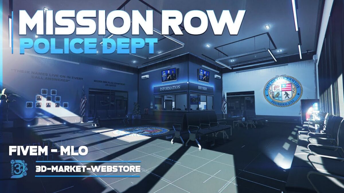 Vista previa del recurso 3DMarket Police Station V4 MLO FiveM