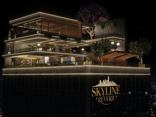 Skyline Reverie Rooftop Lounge with Business Script