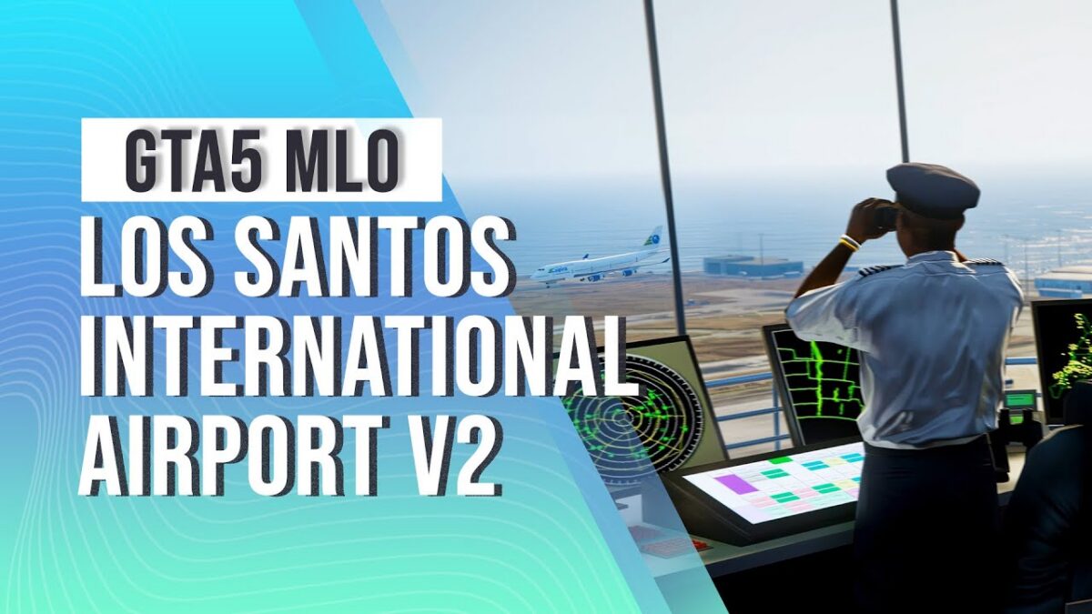 Vista previa del video del aeropuerto LSIA V2 mostrando el aeropuerto internacional de Los Santos V2