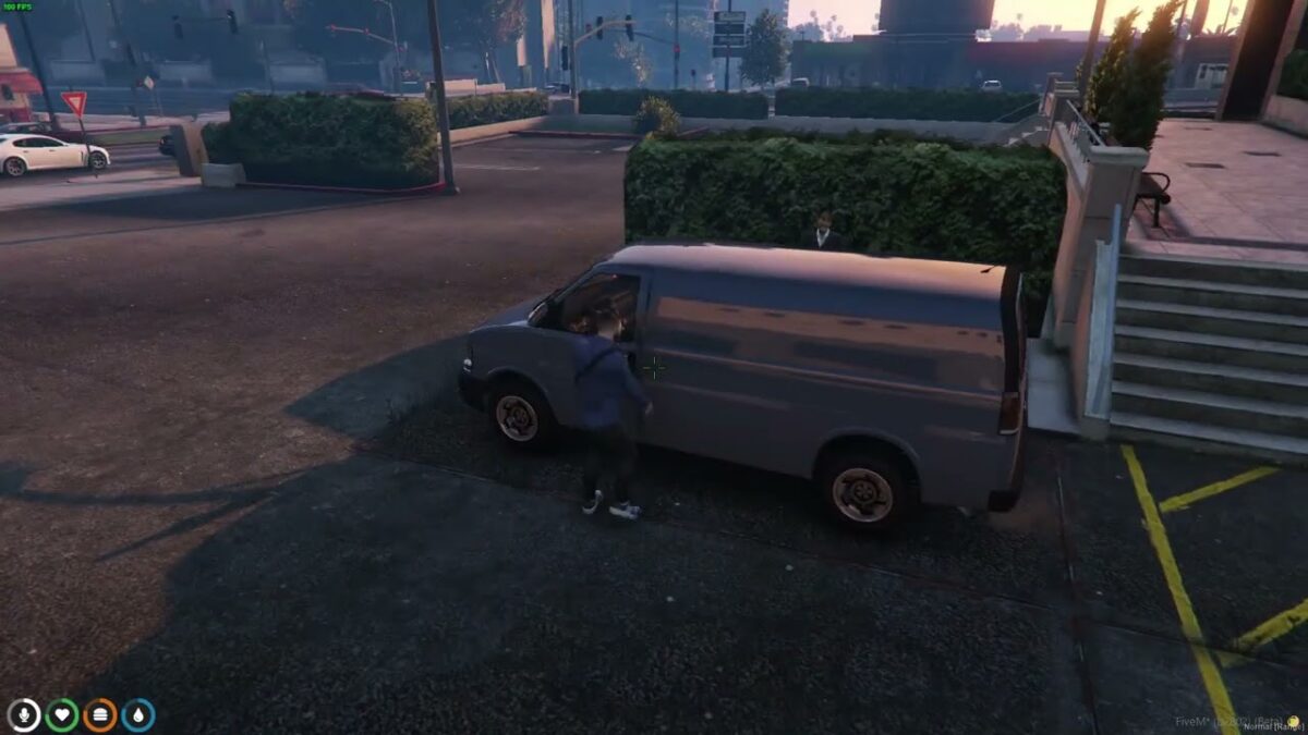 NoPixel Vista previa de jugabilidad de alquiler de coches con interacción de vehículos
