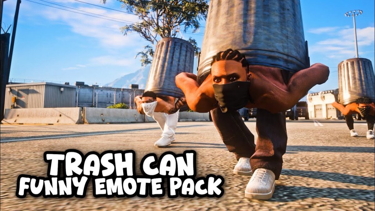 Vista previa en video de Trash Can Hide Emotes mostrando el paquete de emotes