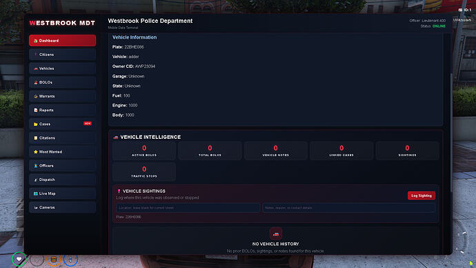 Westbrook MDT | Pro | QBCORE