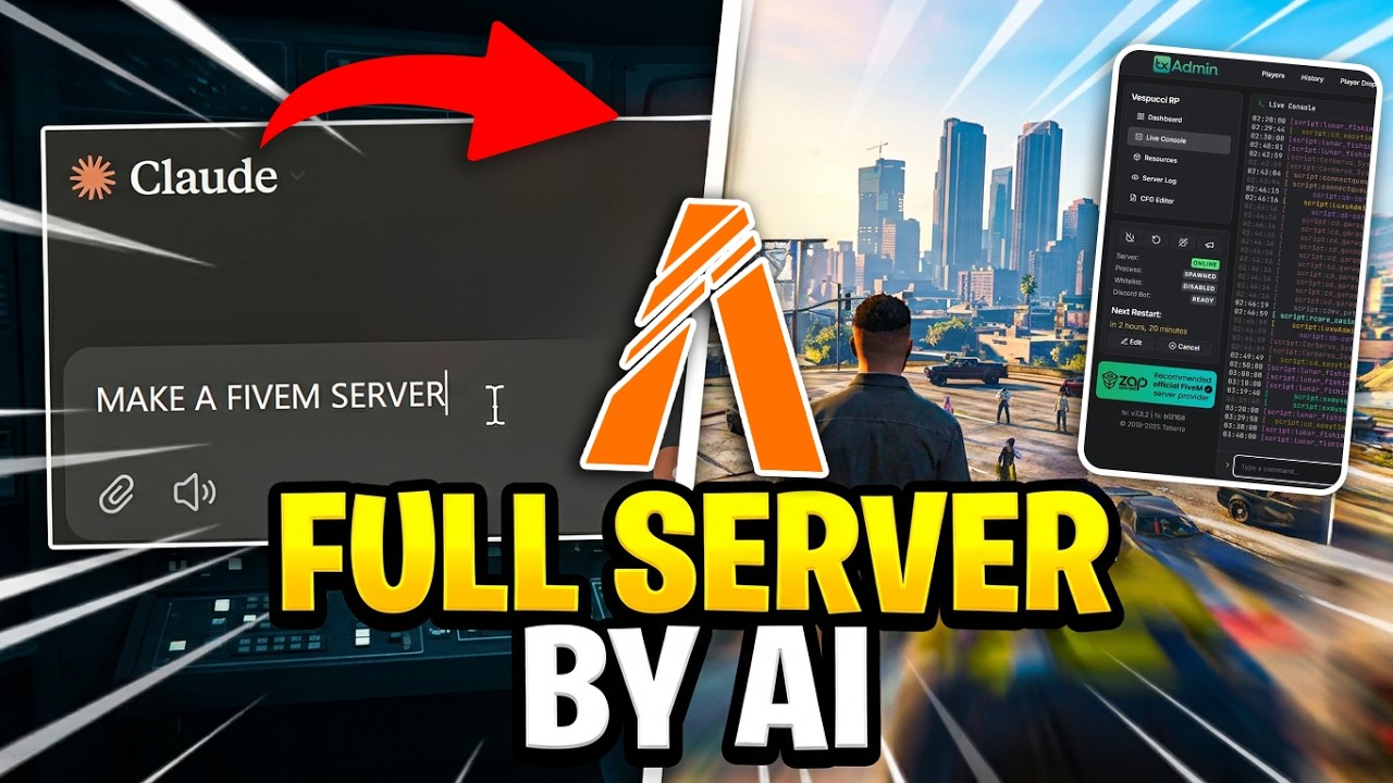 ¿Puede la IA construir un servidor FiveM? Lo que realmente muestra el video de Claude/Qbox