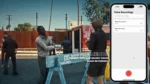 LB Phone v2 interface de gravações de voz mostrada no vídeo oficial do produto