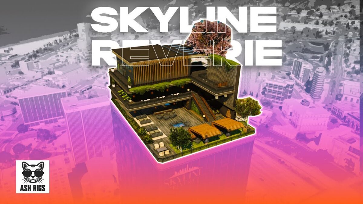 Salón en la azotea Skyline Reverie con Script de Negocios 14